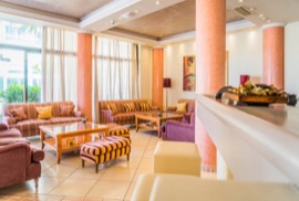 View of the lobby from the bar